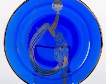 Original Vintage Franklin Mint House of Erte Collector Plate, ‘Fireflies’