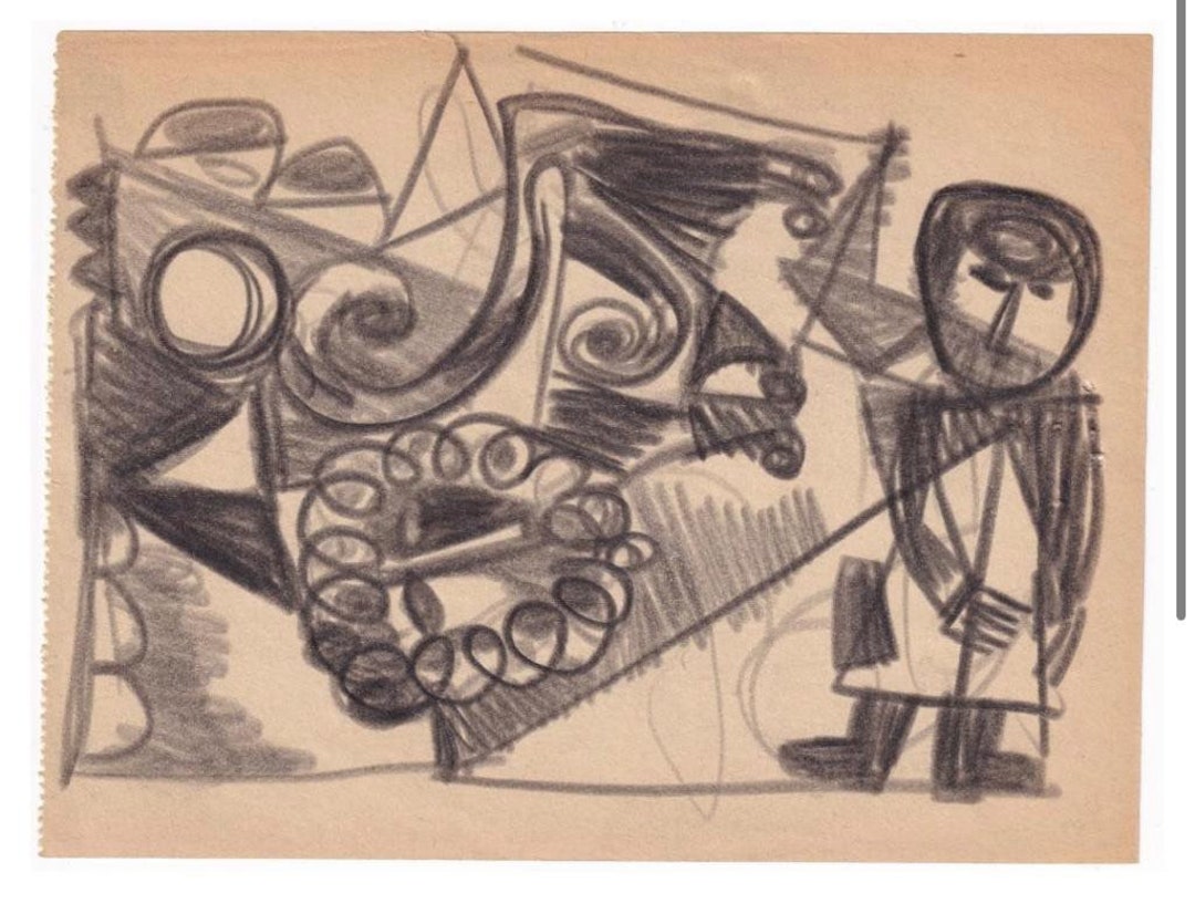 Original Rare Vintage Leo Roth Graphite on Paper ‘untitled’ - Etsy