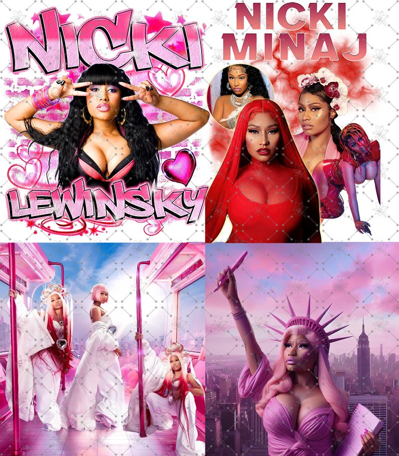 Nicki Minaj File PNG, Friday 2 Tour 2024 File Instant Download, Bundle