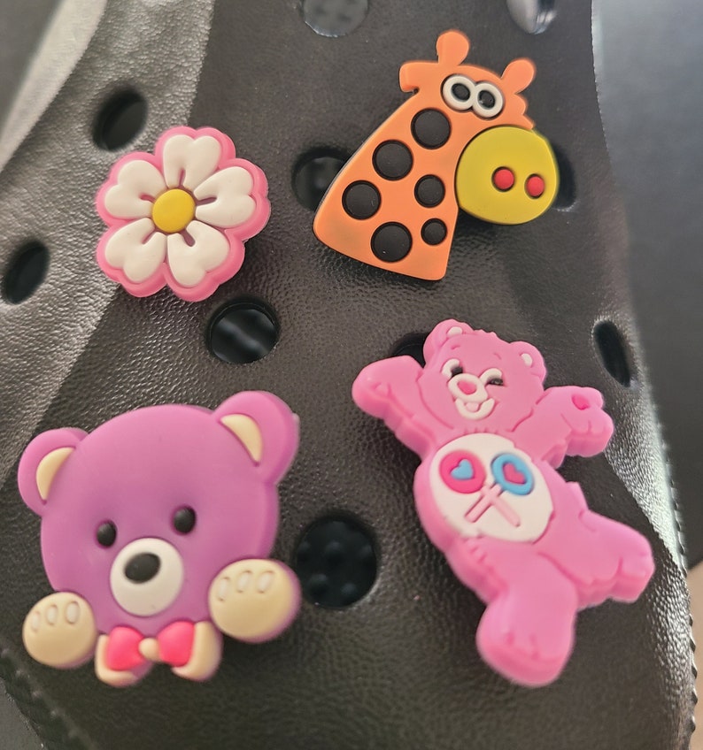 Croc Shoe Charms Jibbitz Care Bears Giraffe Etsy
