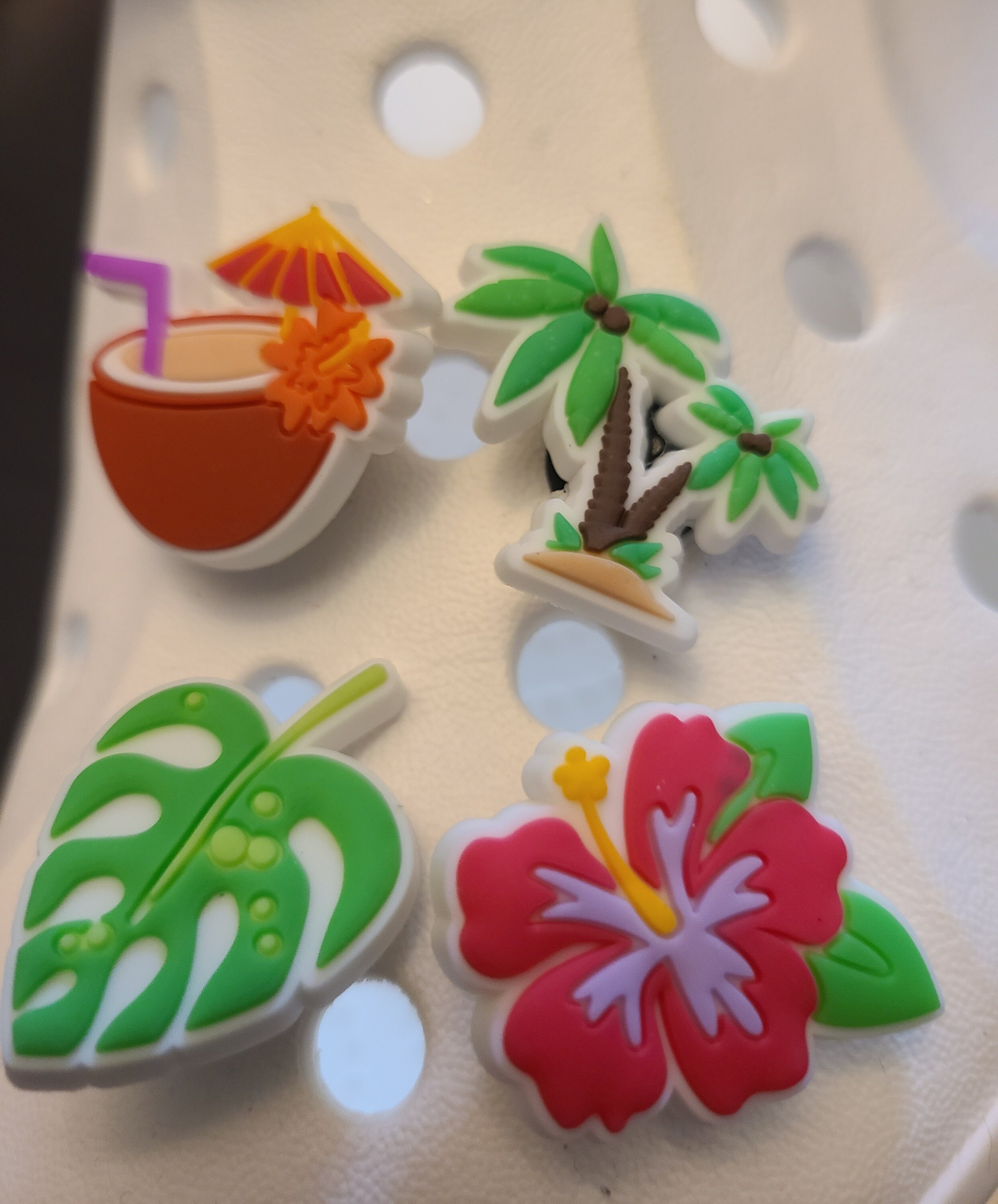 Croc Shoe Charms PVC Charms Tropical Beach Flower Palm - Etsy New Zealand