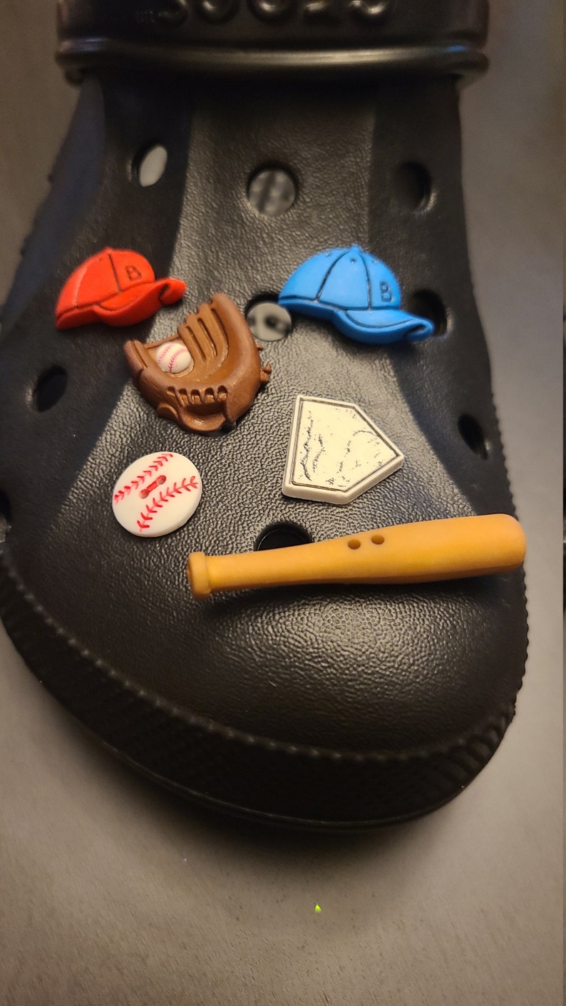 Croc Shoe Charms Jibbitz Baseball Etsy