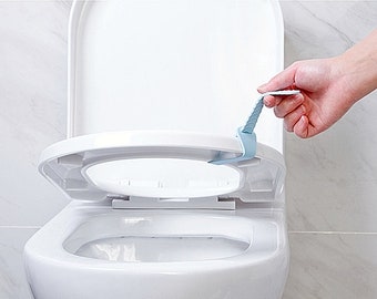 2 Toilet Seat Lifters Raise Lower Handle Hygienic Clean Lift Lower Self Adhesive 
