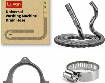 Luvan Universal Washing Machine Drain Hose 2.4M Drain Hose Corrugated & Flexible