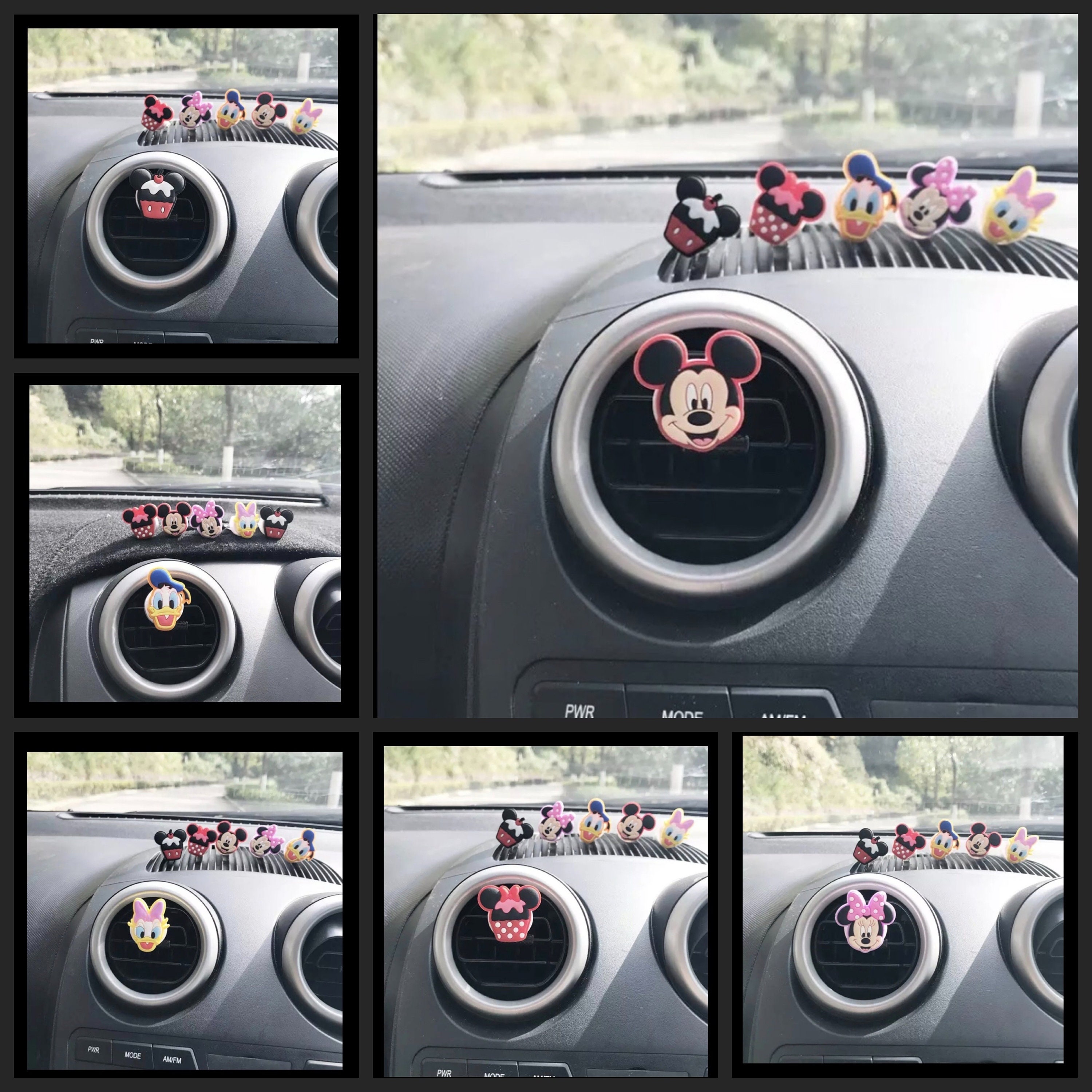 Novelty Car Air Fresheners Mickey Mouse Minnie Mouse Donald Etsy