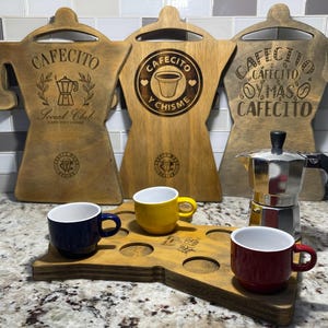 Cafecito Tray I Mini Cafecito Tray I Cafecito I Coffee Bar I Home Decor I Cafecito Time I Cafecito Y Chisme I Personalize I Gifts