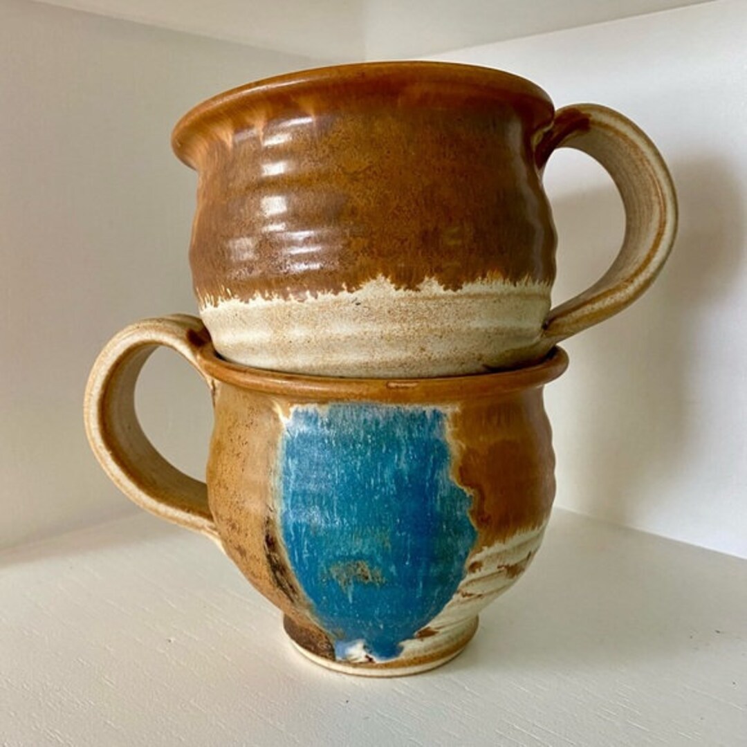 Ted Walker Pottery Mugs Etsy