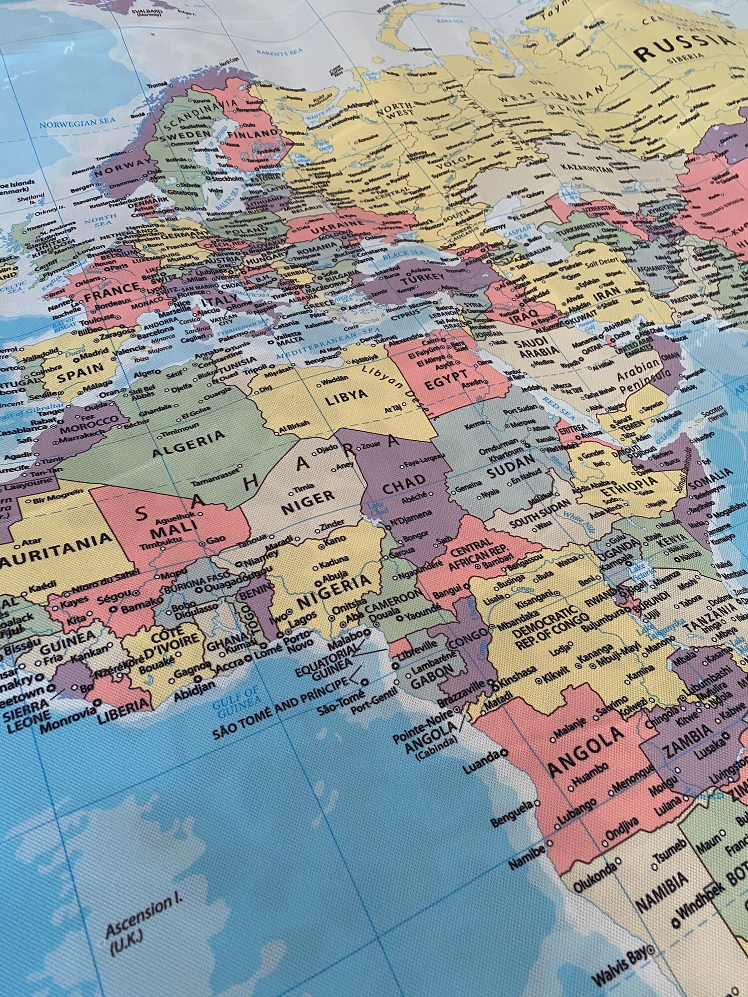 World Map Tapestry Etsy