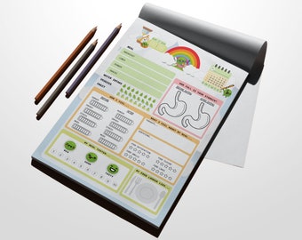 A5 Notepad | Daily Planner | The Happy Pea: Mindful Eating A5 Notepad