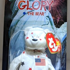 Ty Teenie Beanie Baby Glory the Bear 1997 Mcdonalds Rare 1993