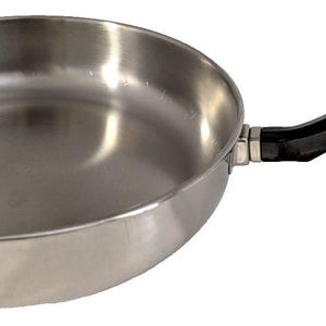 Padella vintage Farberware da 25 cm in acciaio inossidabile con rivestimento in alluminio - Senza coperchio