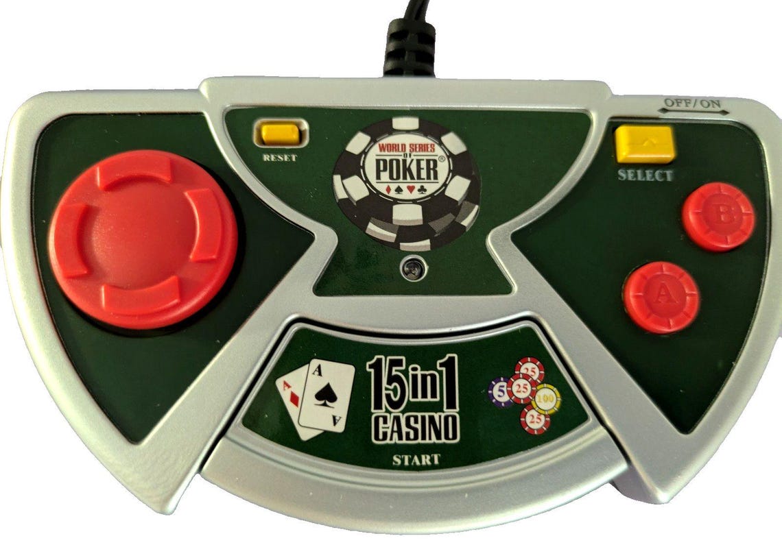 Excalibur Electronics World Series Of Poker 15-in1 Casino Plug and Play TV Game, foto 3 di 5