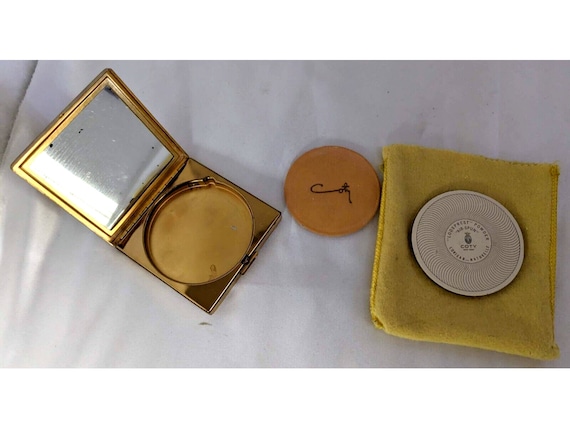 Coty Mirrored Compact Pressed Powder Vintage with… - image 1