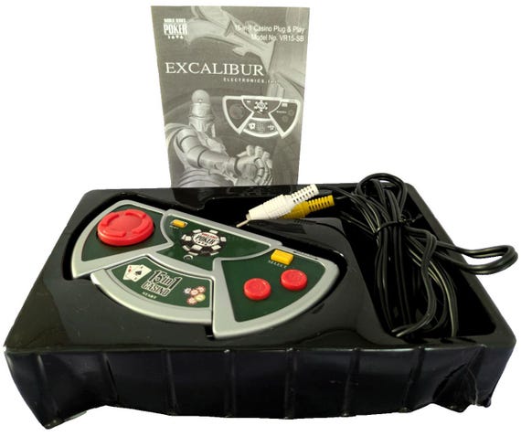 Excalibur Electronics World Series Of Poker 15-in1 Casino Plug and Play TV Game