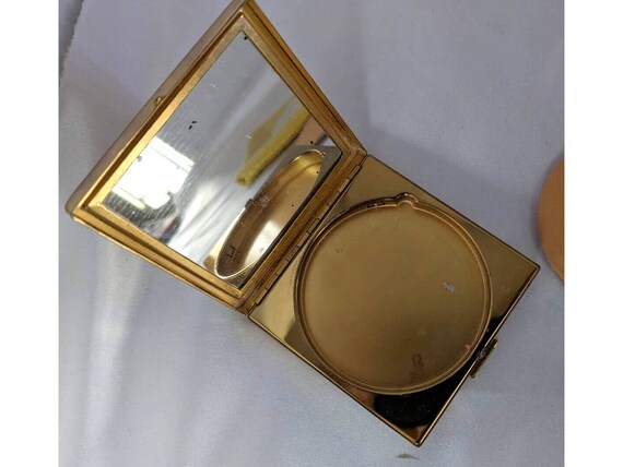Coty Mirrored Compact Pressed Powder Vintage with… - image 4