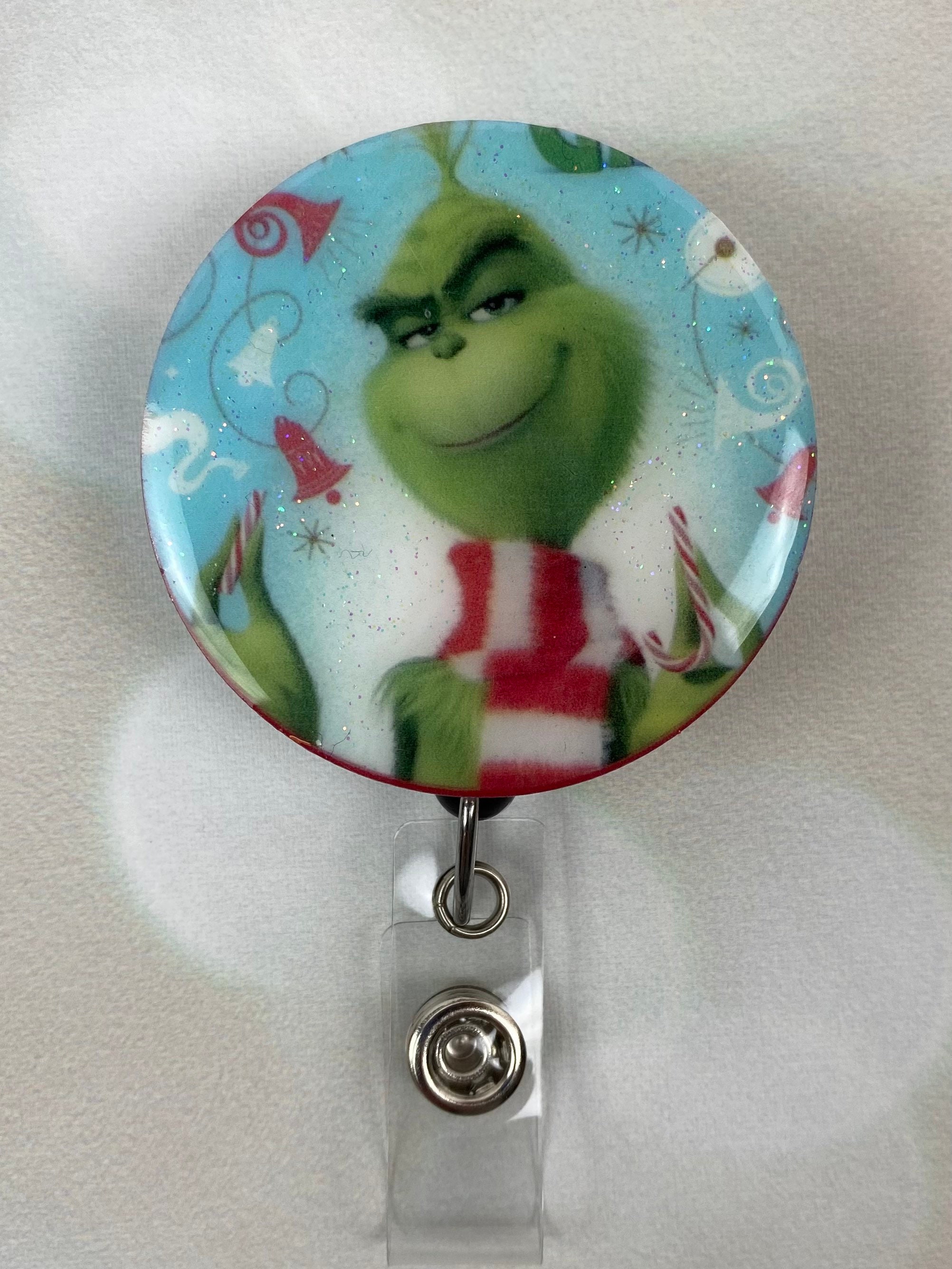 Christmas Badge Holder With Retraceable Reel Funny Christmas Badge
