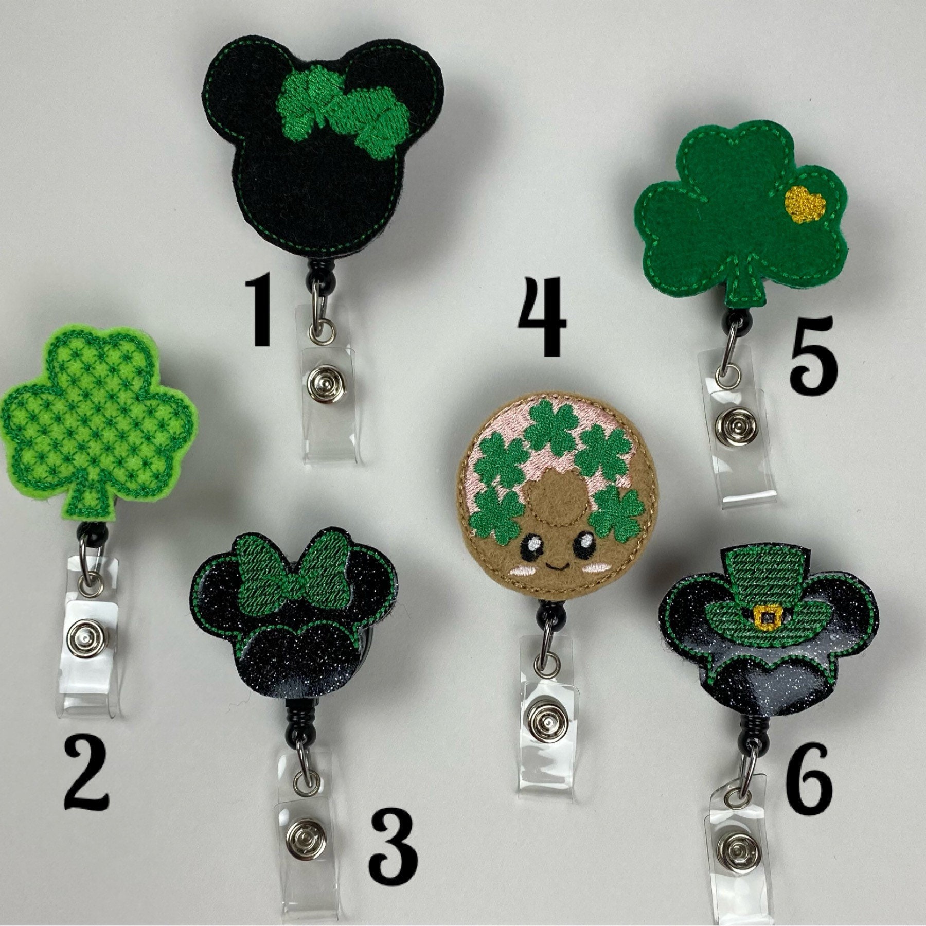 Saint Patricks Day, Badge Reel, ID Holder, Retractable Badge Reel, Holiday, Breakaway  Lanyard, Nurse Badge Reel, Teacher Gift 