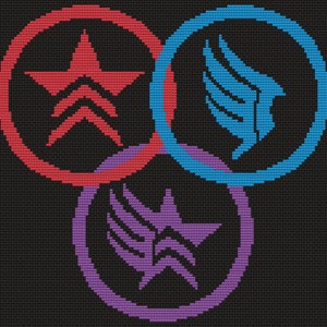 Mass Effect - &quot;Alignment&quot; Cross-Stitch Template