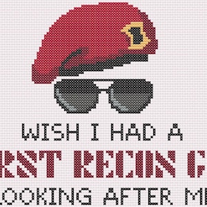 Fallout - &quot;First Recon Guy&quot; Cross-Stitch Template