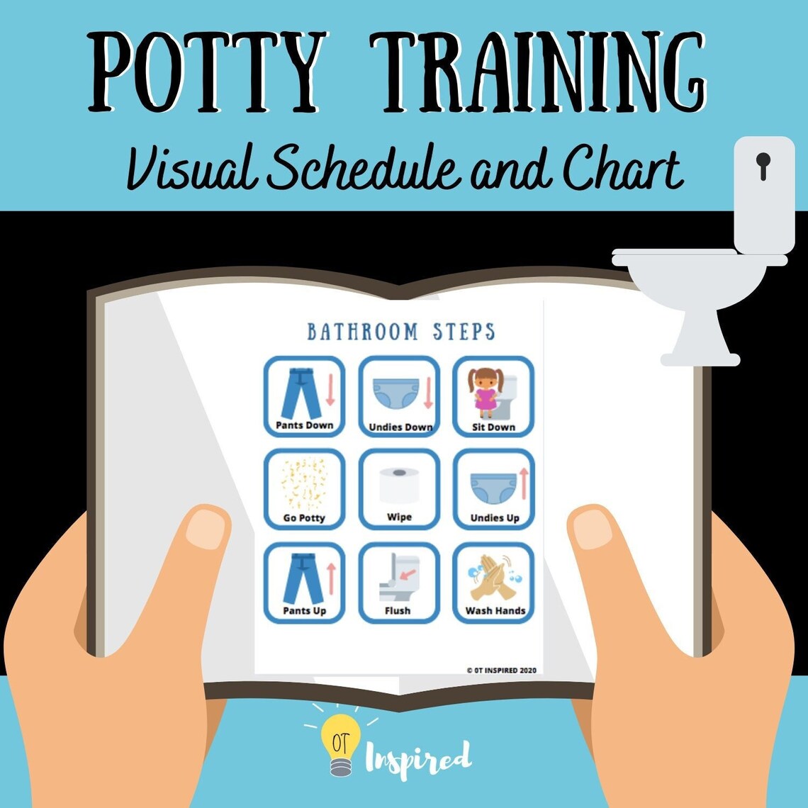 Potty Training Visual Schedule and Sticker Chart for Etsy