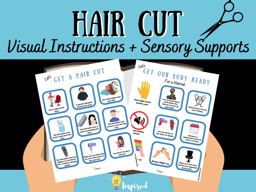 Let's Get a Haircut Sensory Support for Haircuts SPD/ADHD/ASD Etsy