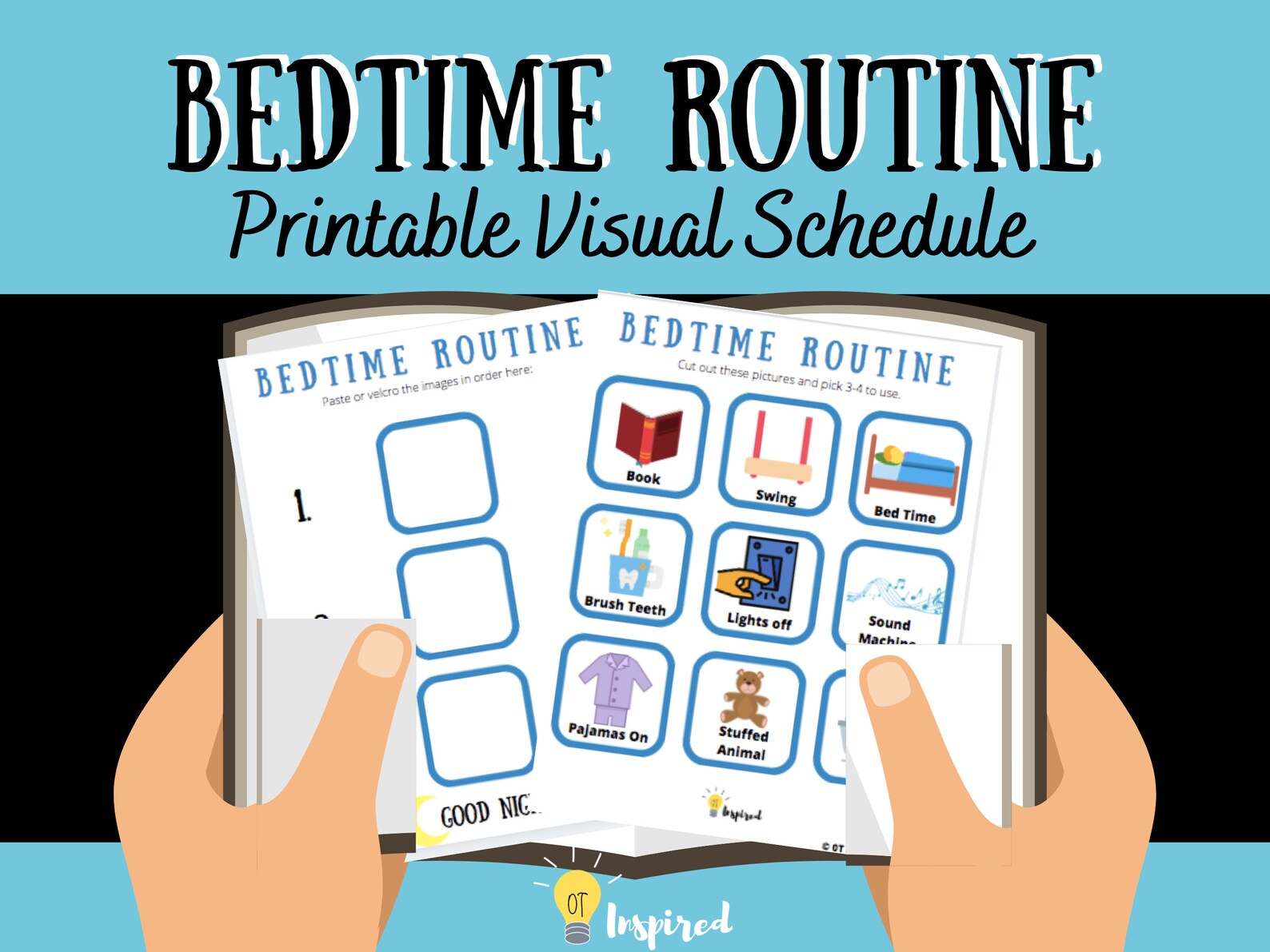Bedtime Routine Visual Schedule for Kids Etsy UK