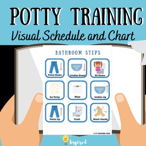 Potty Training Visual Schedule and Sticker Chart for SPED/ASD/OT/Toddlers