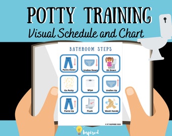 Potty Training Visual Schedule and Sticker Chart for SPED/ASD/OT/Toddlers