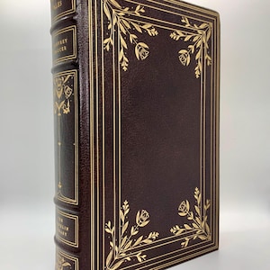 The Canterbury Tales by Geoffrey Chaucer ~ Franklin Library 1974 Leatherbound ~ Contemporary Verse ~ Near Fine + Notes Pamphlet