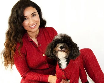 Passender Hund und Besitzer Pullover Pyjamas Set