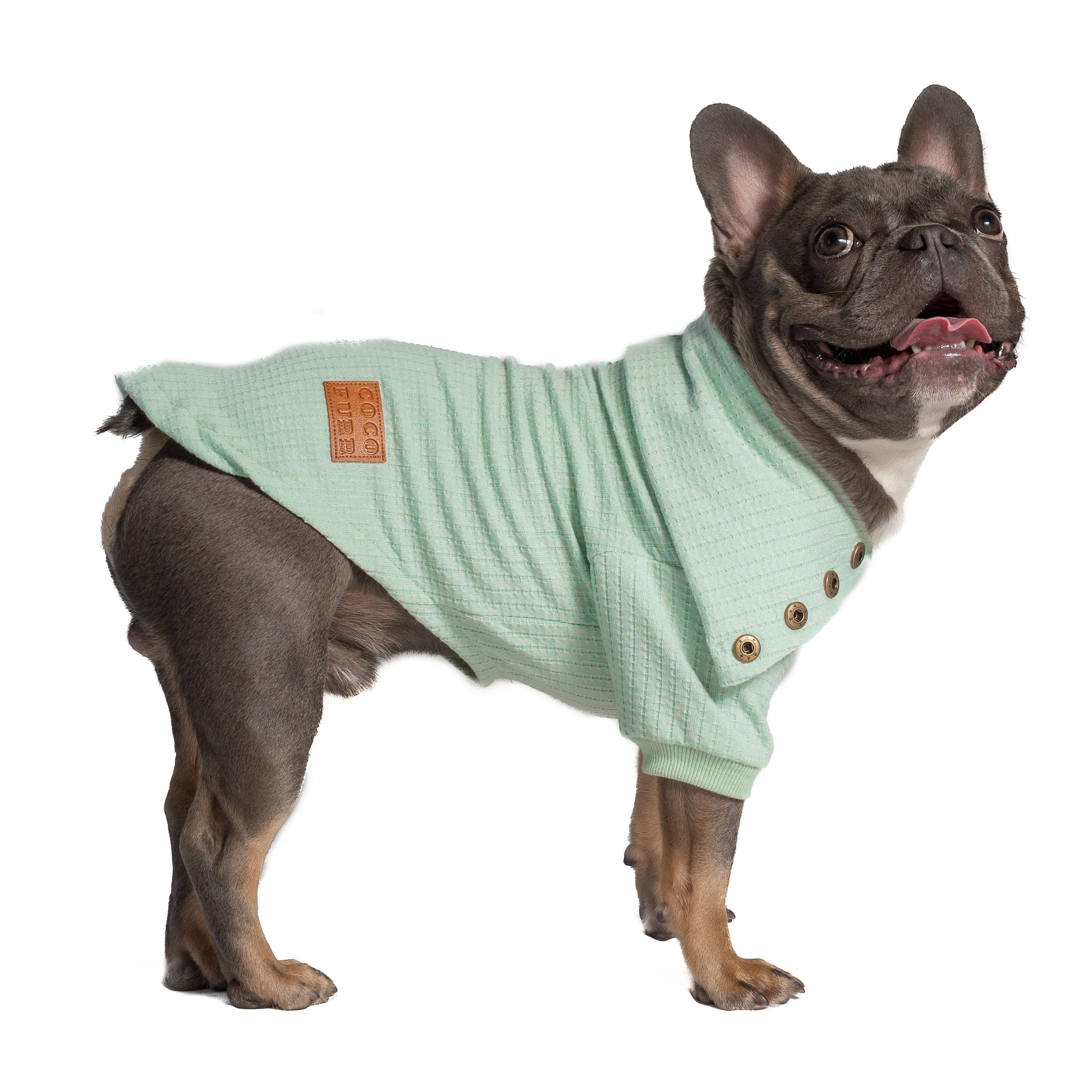 Pullover Für Kleine Hunde – Thermo-Strickpullover, Rollkragen, Rot, Größe S