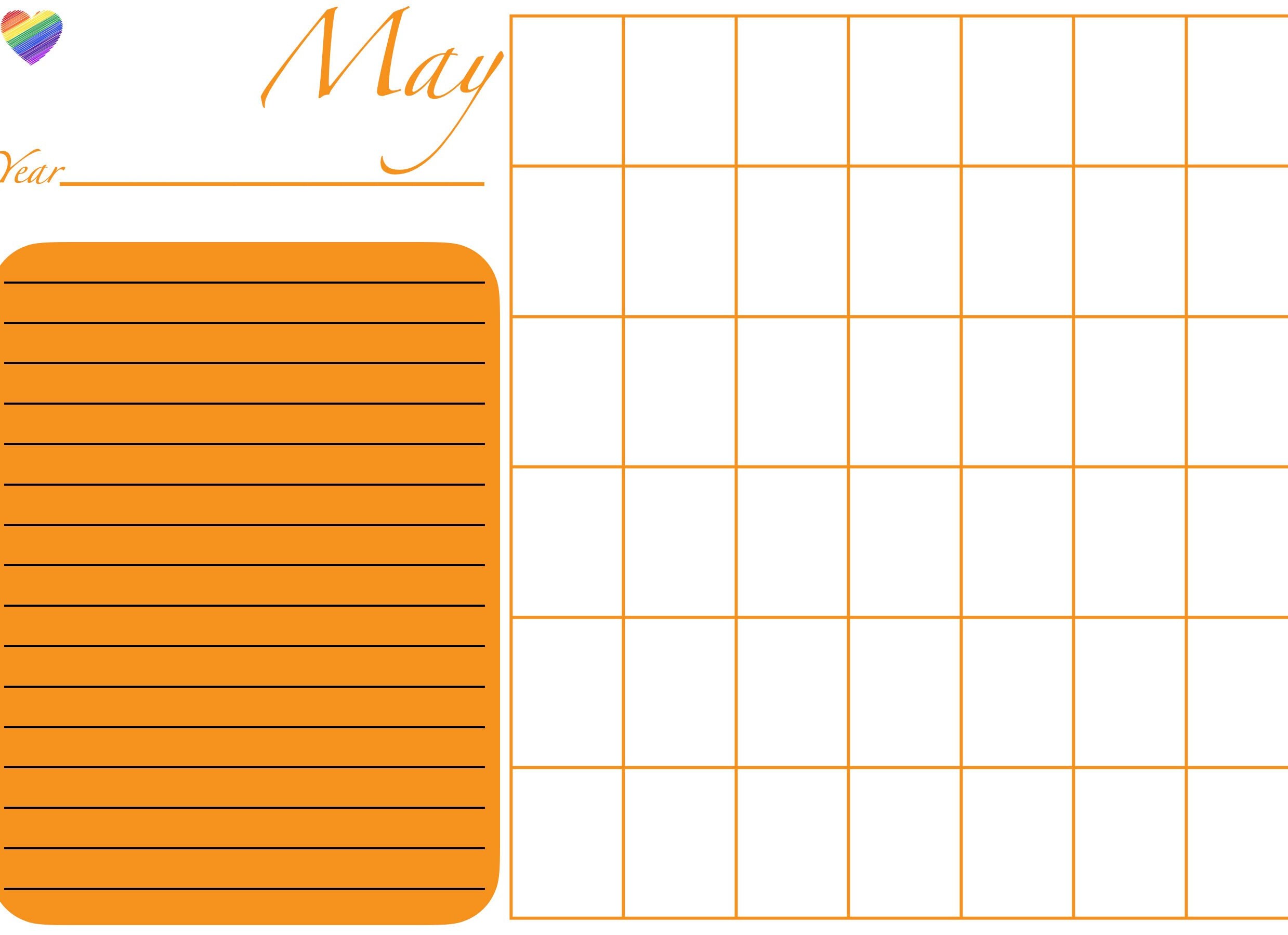 blank-monthly-calendar-printable-rainbow-calendar-goodnotes-etsy-de