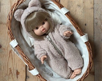Śpiworek zimowy dla lalki Minikane, Paola Reina 34 cm Miś beżowy
