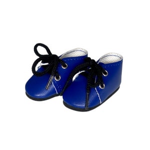 Paola Reina doll shoes 32 cm - lace-up blue / Shoes for Paola Reina 32 dolls