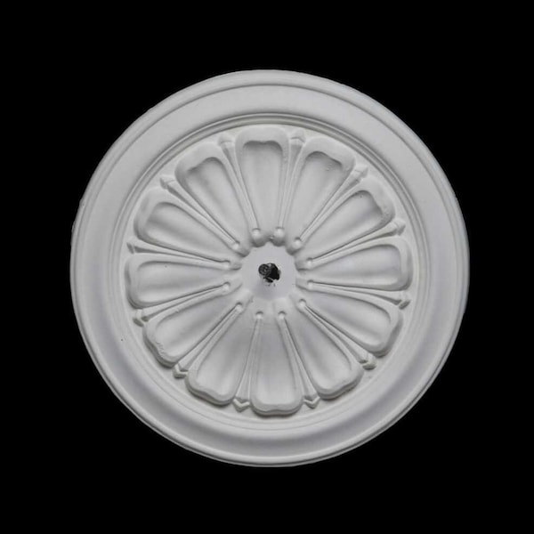 Flat Leaf Fibrous Plaster Ceiling Rose Rosette Medallion Federation Victorian Georgian Regency Art Deco Style Brand New CCR-18P (R415S)