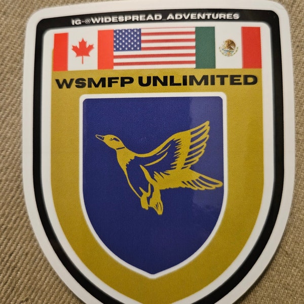 Widespread Ducks Unlimited Shield 4.5x3