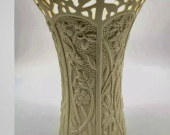 Lenox Jasmine Ceramic Ivory Vase