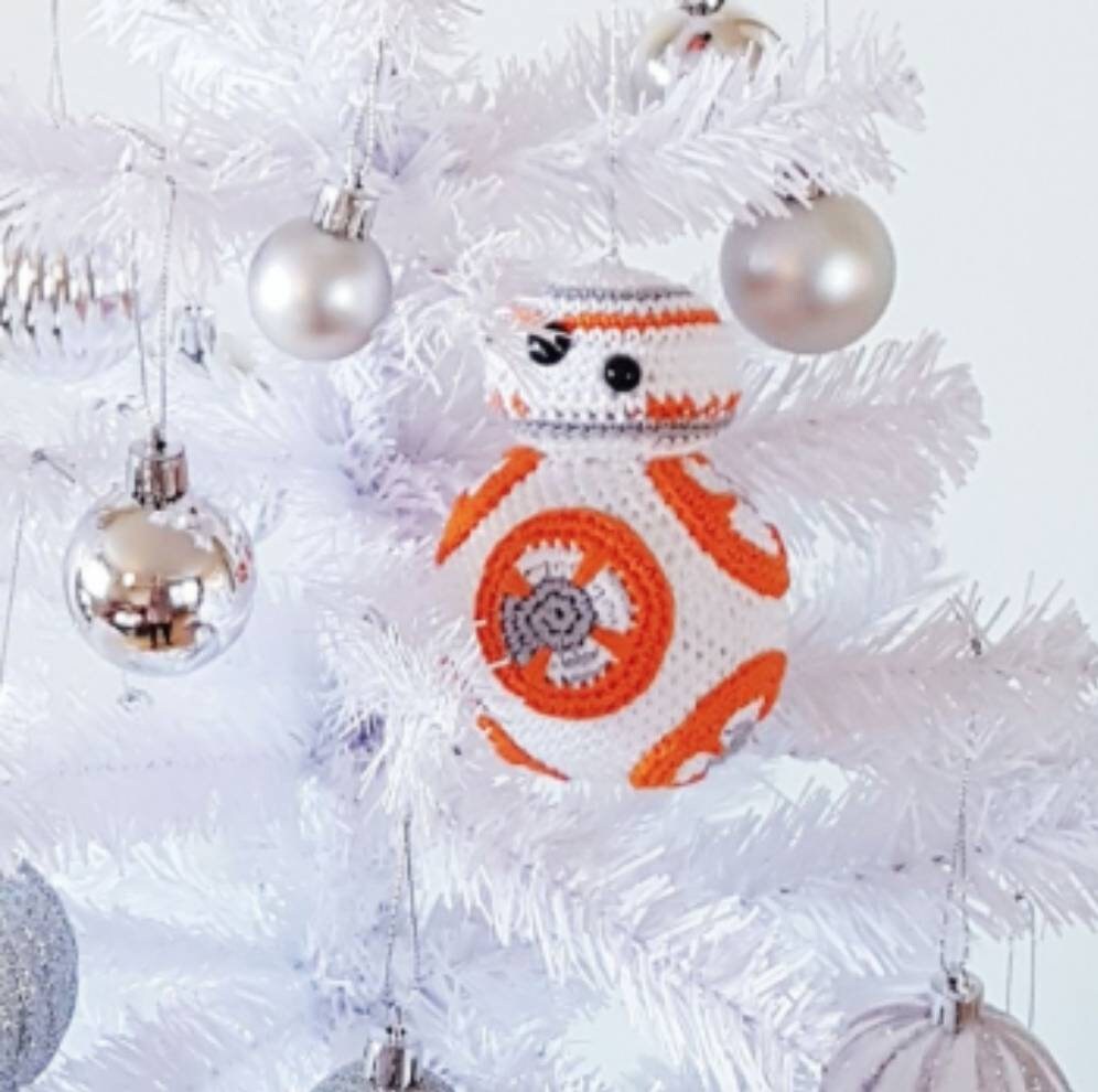 BB-8 Crochet Pattern: Star Wars Ornament, Amigurumi Plushie