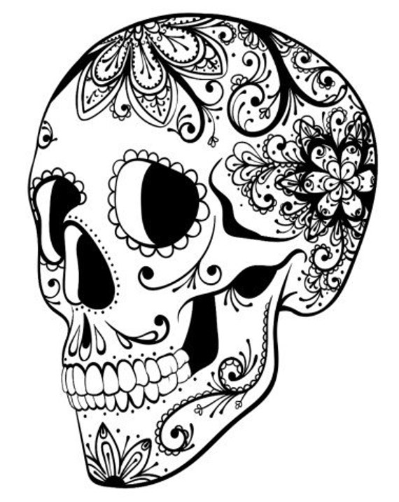 sugar skulls coloring pages