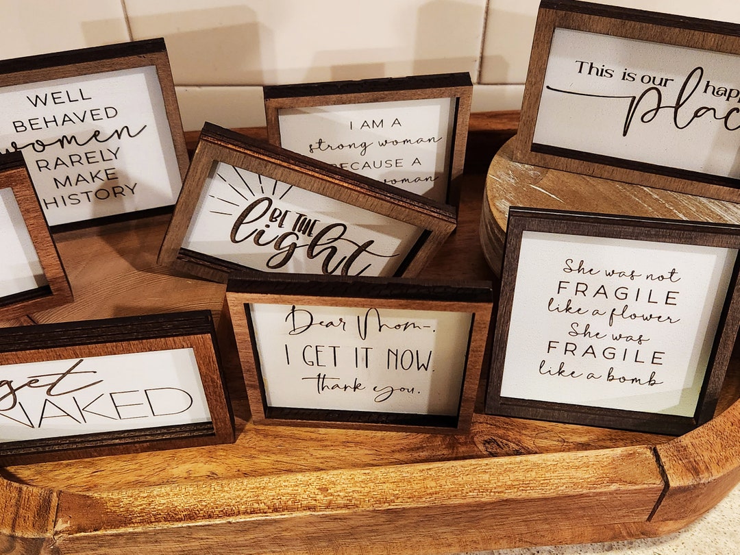 Mini Farmhouse Signs/mini Tiered Tray Signs/mini Signs/small Signs ...