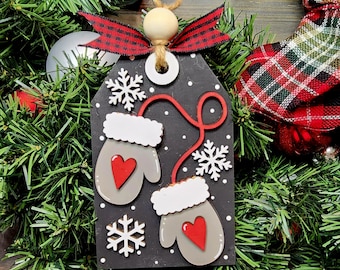 Mitten Christmas Gift Card Holder Ornament