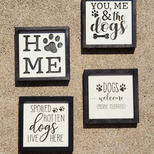Mini Dog Signs/Dog Lover Signs/Mini Signs/Dog Decor/Gift for Dog Lover