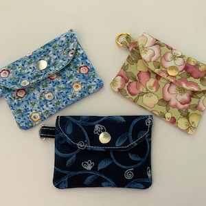 Titular de identificación de mini tarjeta de crédito floral, titular de tarjeta de llavero, mini billetera, billetera para llevar, titular de tarjeta de visita, regalo para maestro