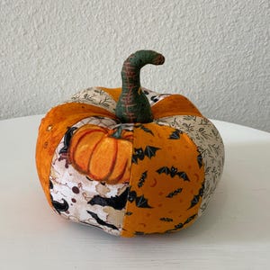 Fabric pumpkin, fall fabric pumpkin,  Autumn decor, handmade fabric pumpkin, fall decor, Thanksgiving decor, Halloween, ONE OF A KIND!