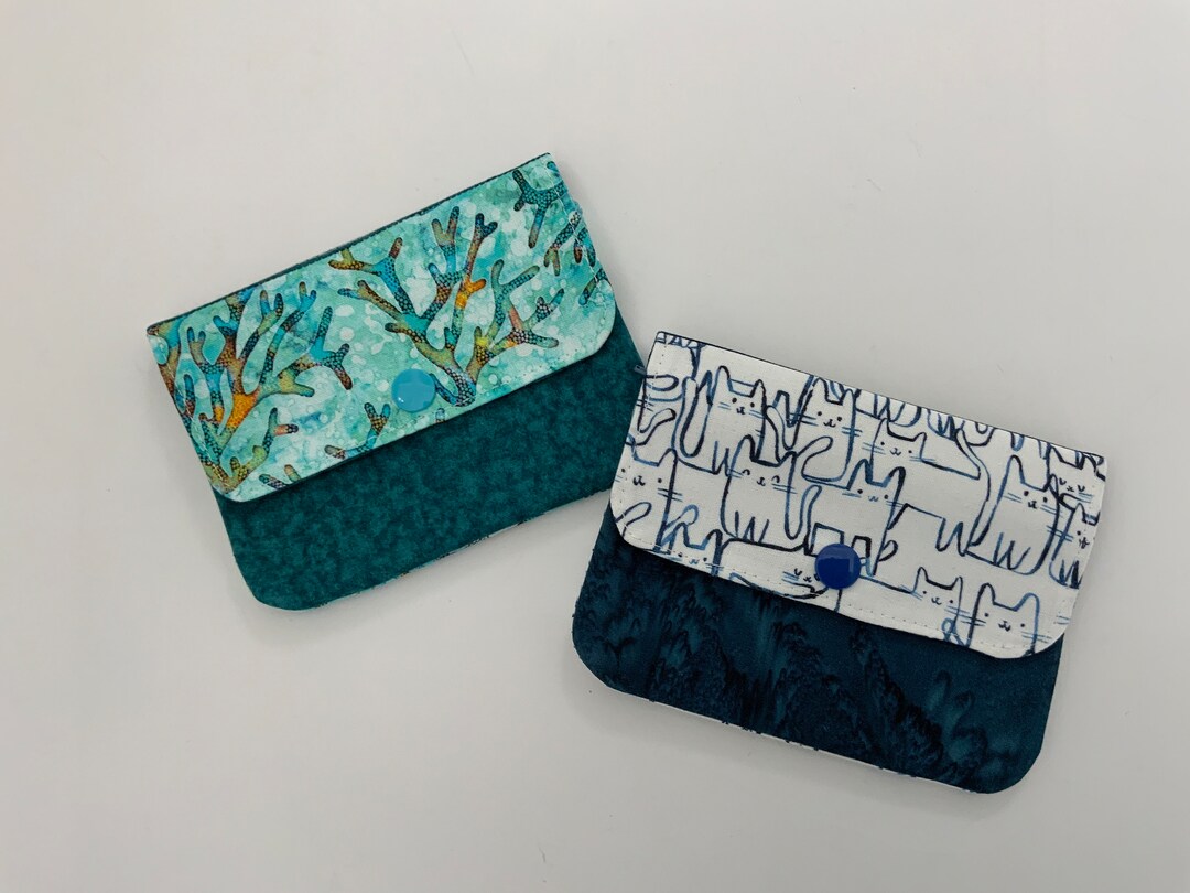 Mini Wallet, Small Zipper Wallet, Three Pocket Wallet, Credit Card ID