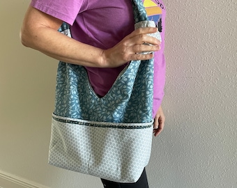 Slouch bag, handcrafted handbag, women's handbag, fabric handbag, hobo bag, slouchy bag, boho bag
