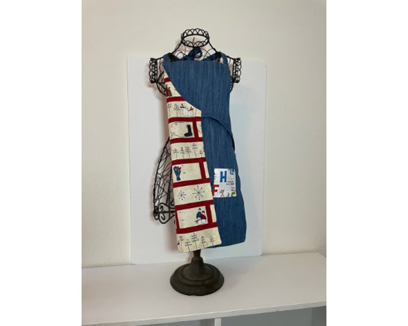 Childs Reversible Fabric Apron in varying sizes & designs