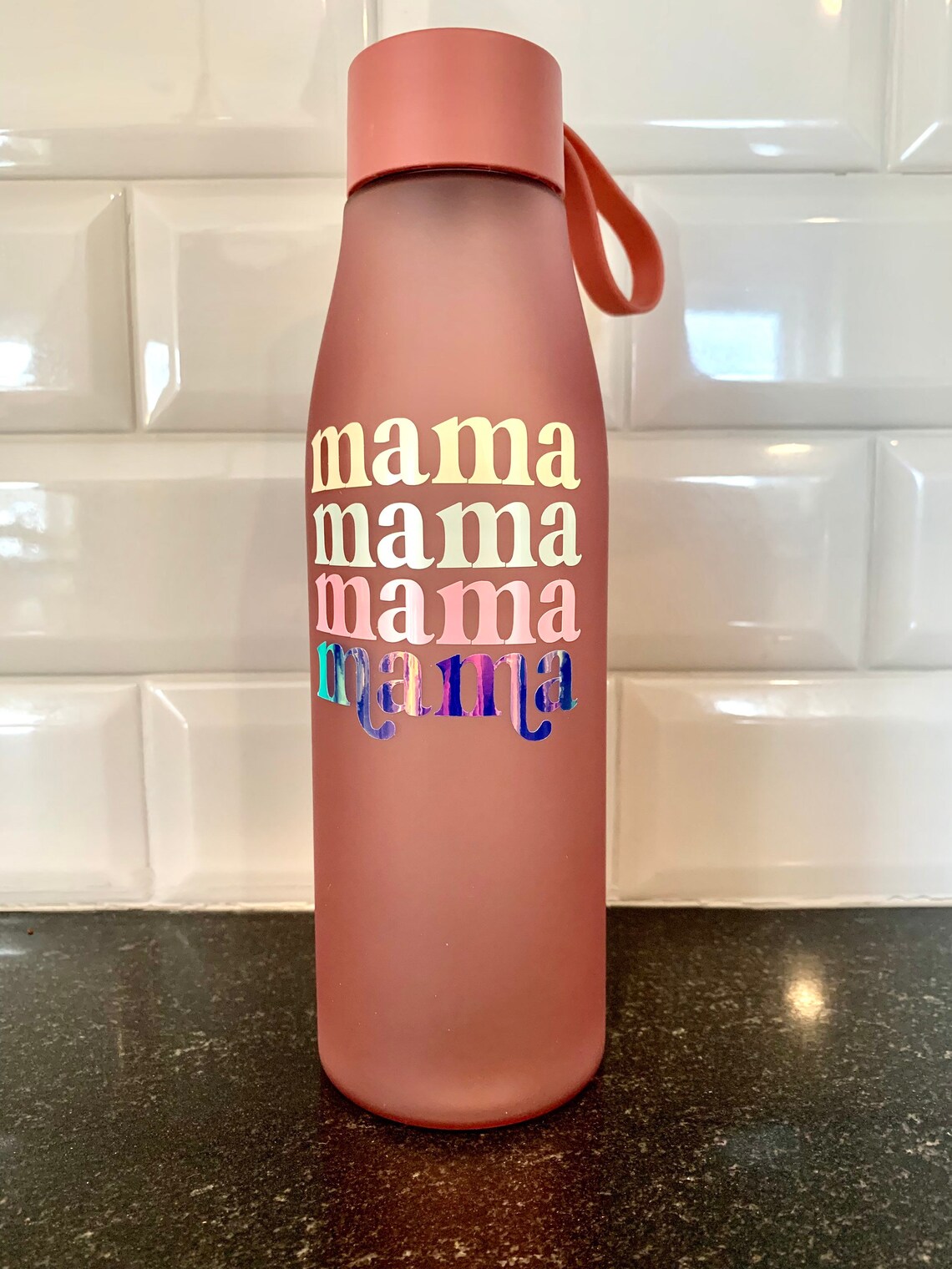 Mama Water Bottle Mom Water Bottle Custom Water Bottle Mom Etsy