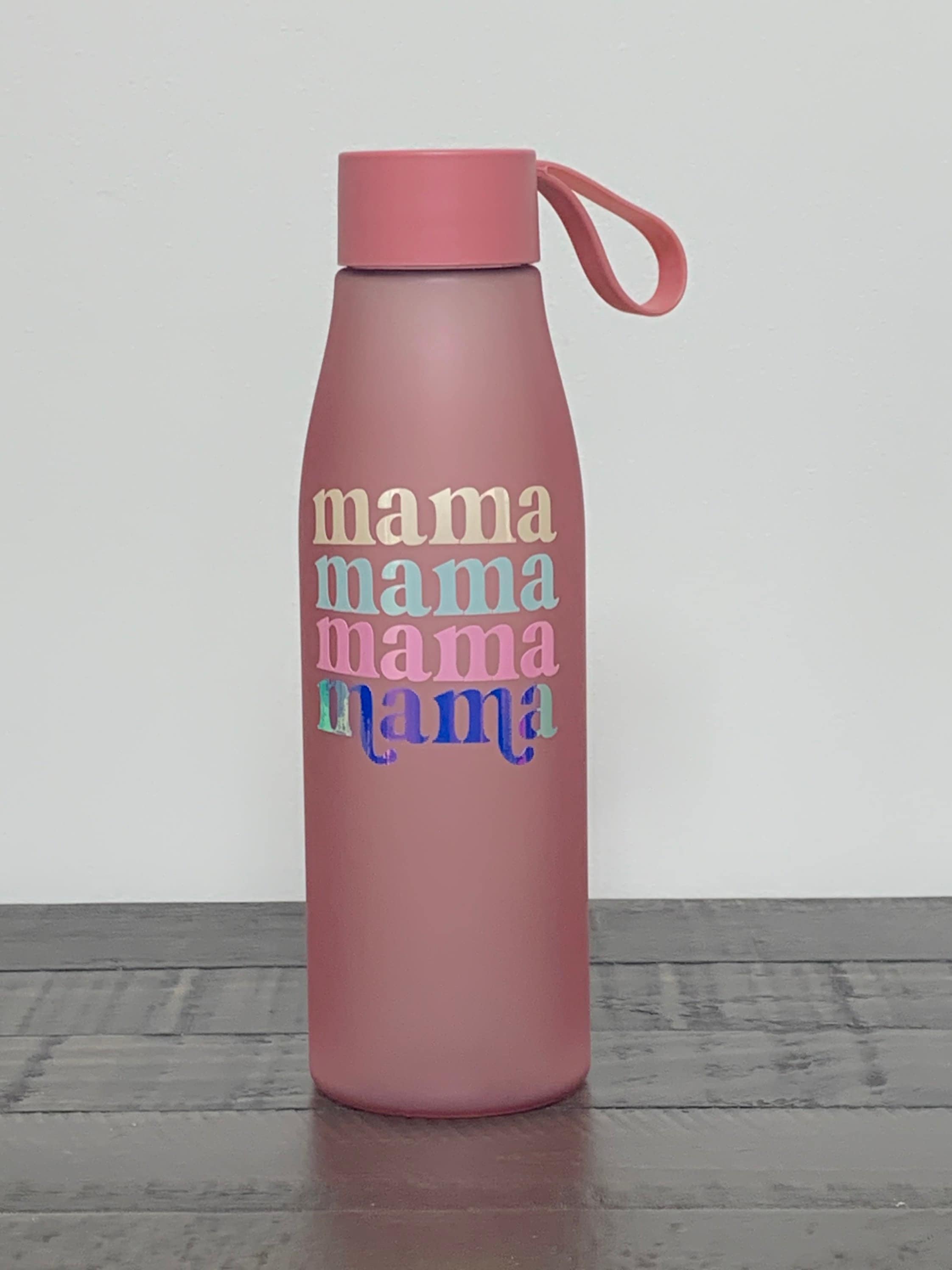 Mama Water Bottle, Mom Water Bottle, Custom Water Bottle, Mom Birthday  Gift, New Mom Gift, Retro Pink Water Bottle Gift, Mom Friend Gift 