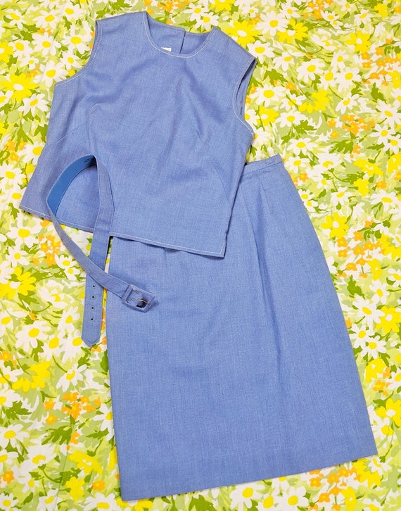 60’s Denim Three Piece Set - image 2